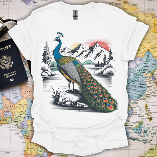 Peacock's Sunset Serenade Tee